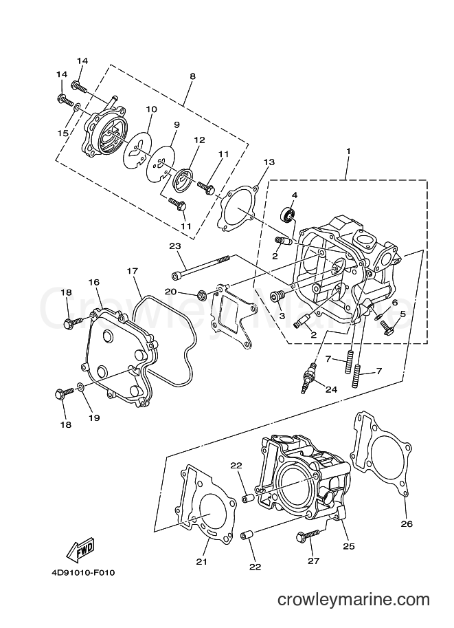 2014 Maxi-Scooter YP250 - YP250 (4D96) [010] - CYLINDER