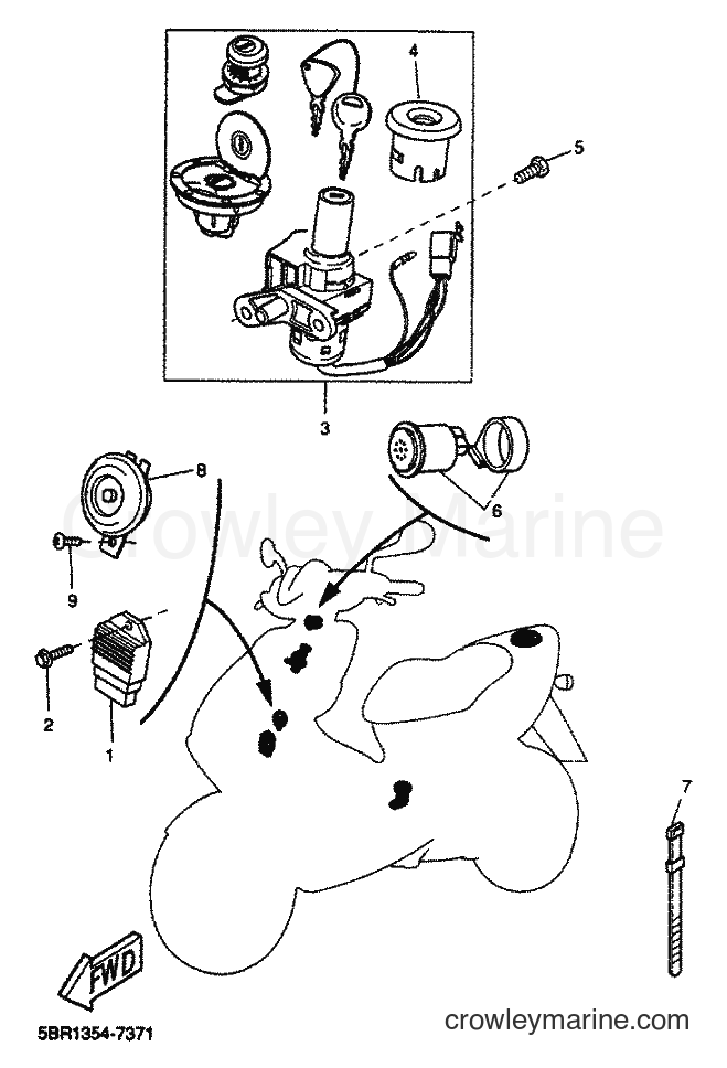 2001 Scooter YQ50 - YQ50 (5KL4) [010] - ELECTRICAL 1
