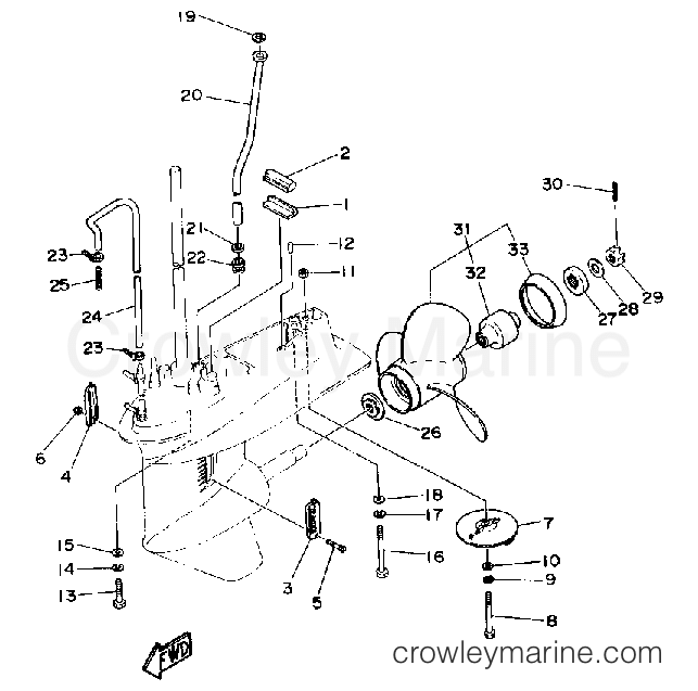 Yamaha Motors 50ETMLD - LOWER - DRIVE 2