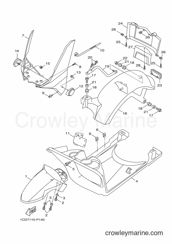 Yamaha Motors YW50F (1CDE) [010] - FENDER