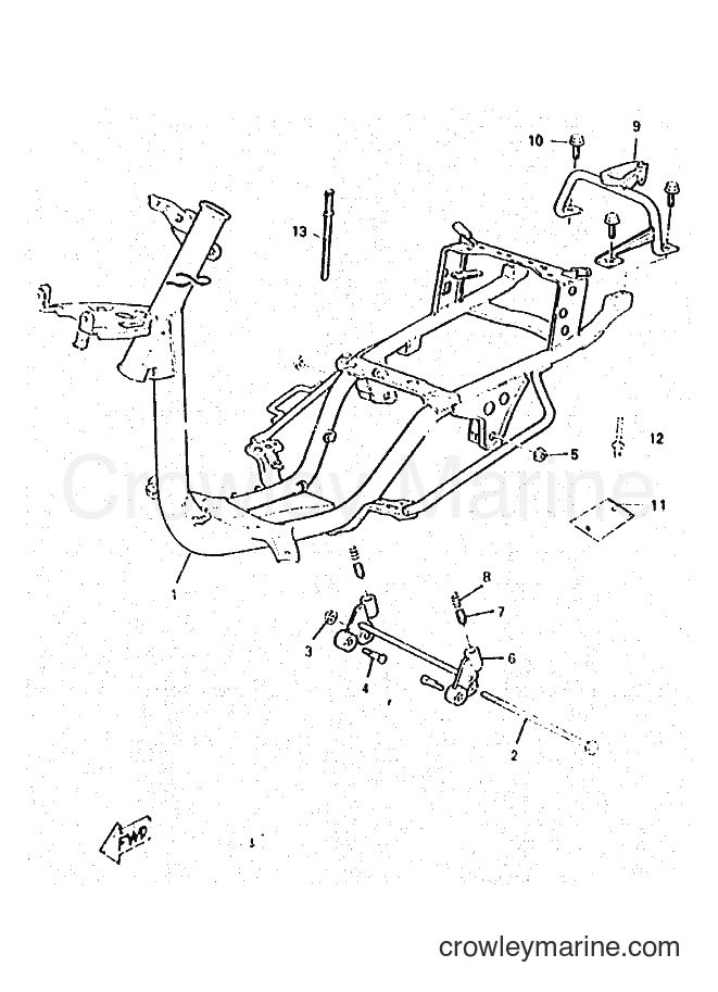 Yamaha Motors YM50 (4SY1) [010] - FRAME
