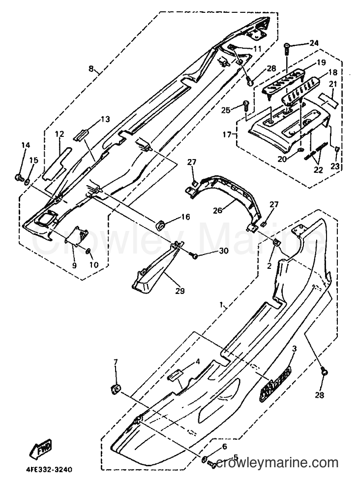 1993 Street Bike GTS1000A - GTS1000A (4FV2) [010] - SIDE COVER