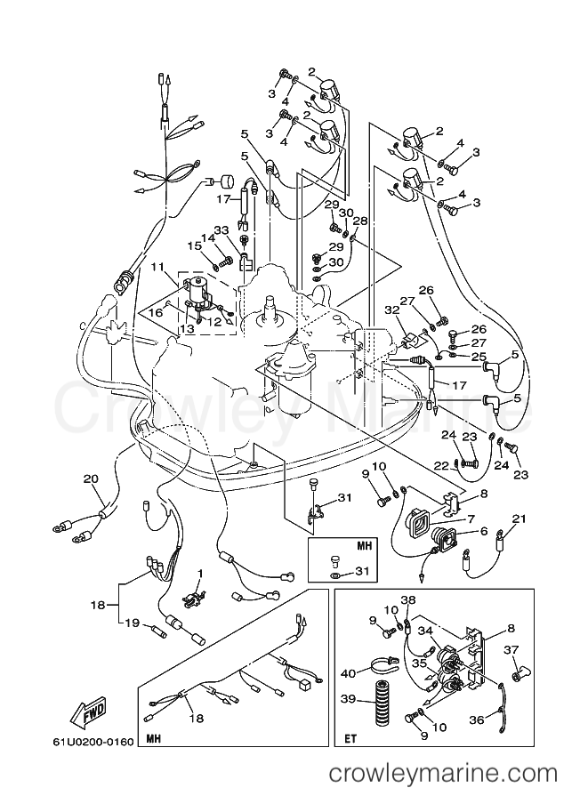 Yamaha Motors E115AETL (61U2) [070] - ELECTRICAL 2