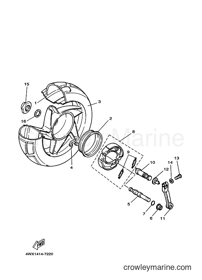 1997 Scooter YW100 - YW100 (4VP5) [999] - REAR WHEEL