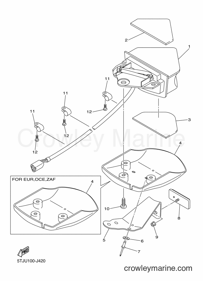 2013 Dirt Bike WR250F - WR250F (1HCA) [010] - TAILLIGHT