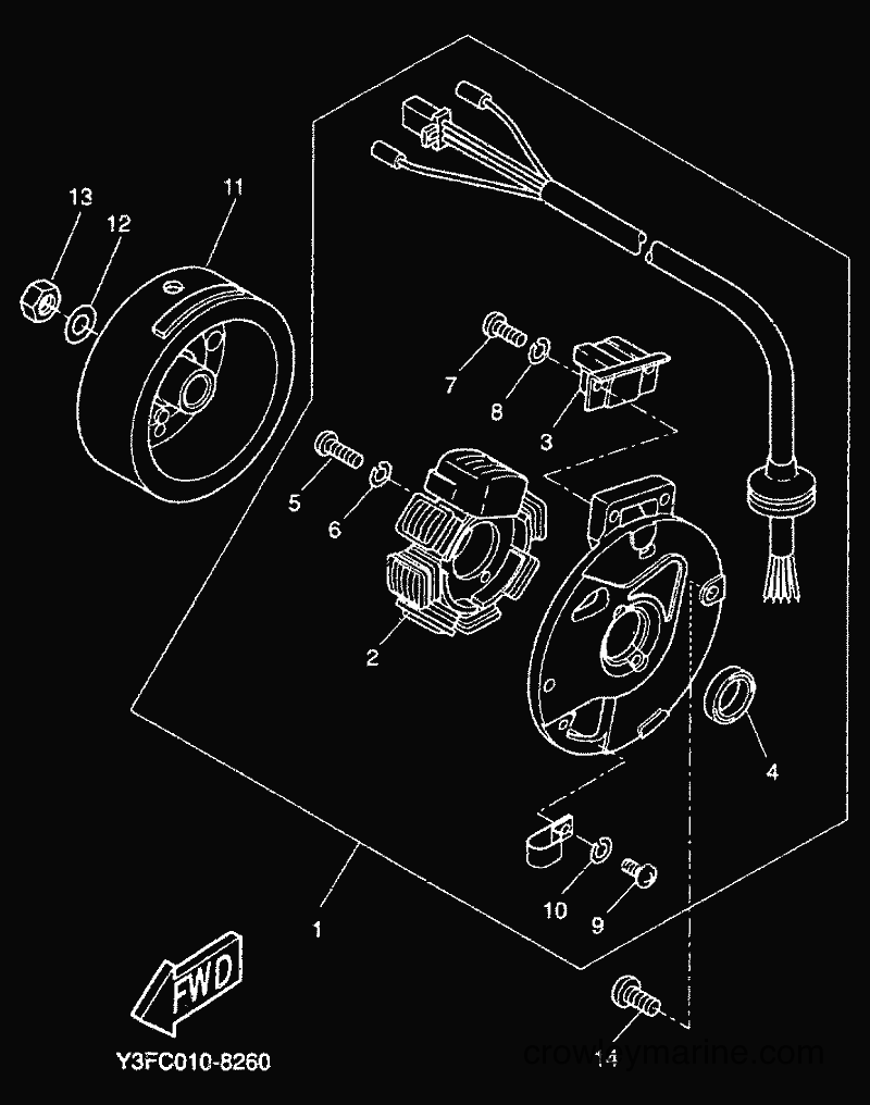 2000 Scooter CW50 - CW50 (5HG8) [010] - GENERADOR