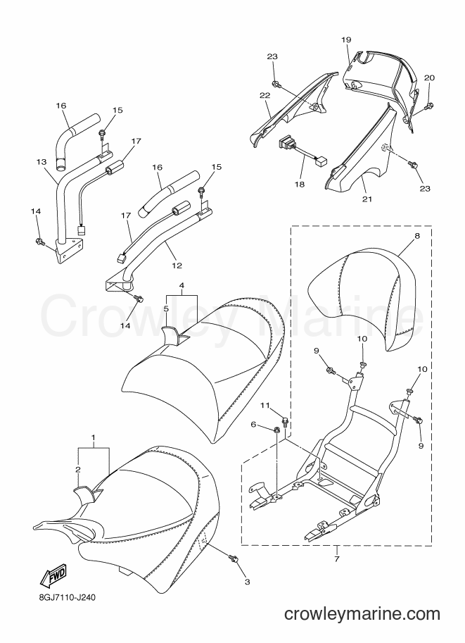2012 Snowmobile RPZ50VT - RPZ50VT (8GJC) [010] - SEAT