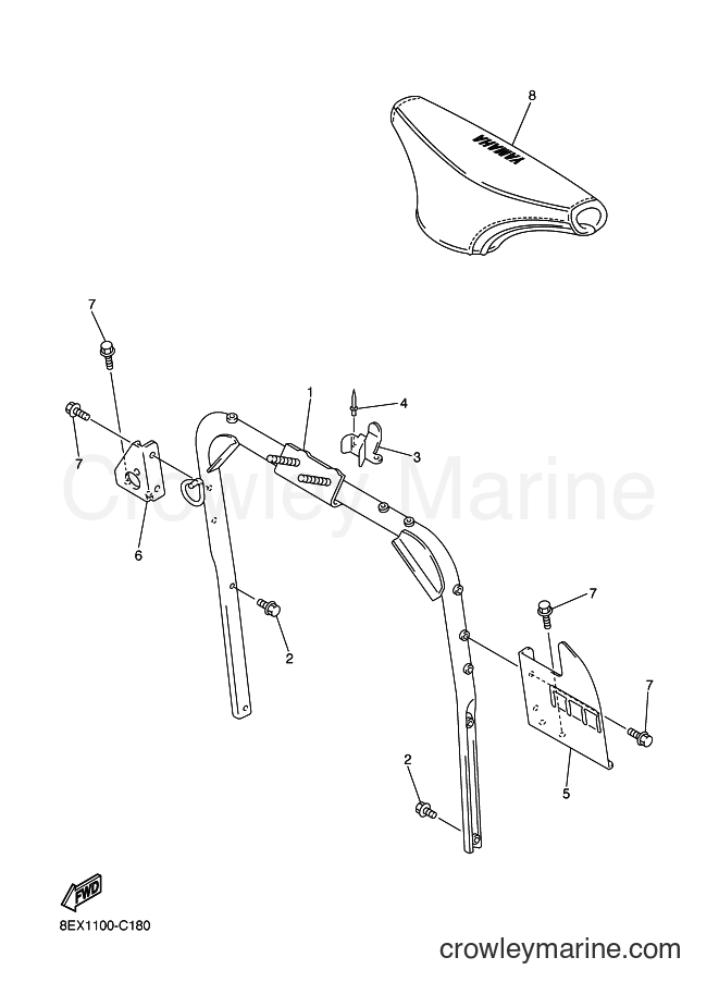 Yamaha Motors SXV60 (8EX3) [020] - STEERING GATE