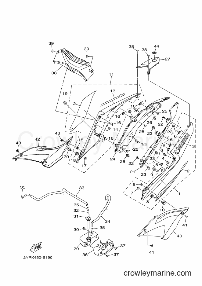 2017 Sport Bike YZF-R3A - YZF-R3A (B02L) [010] - SIDE COVER