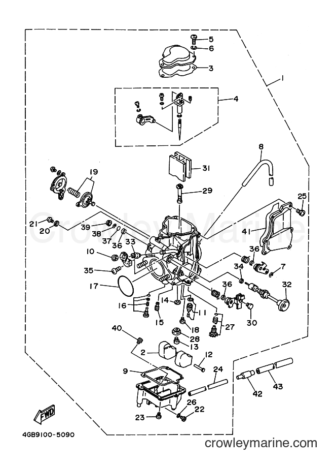1998 ATV YFM400FW - YFM400FW (4SHC) [010] - CARBURETOR