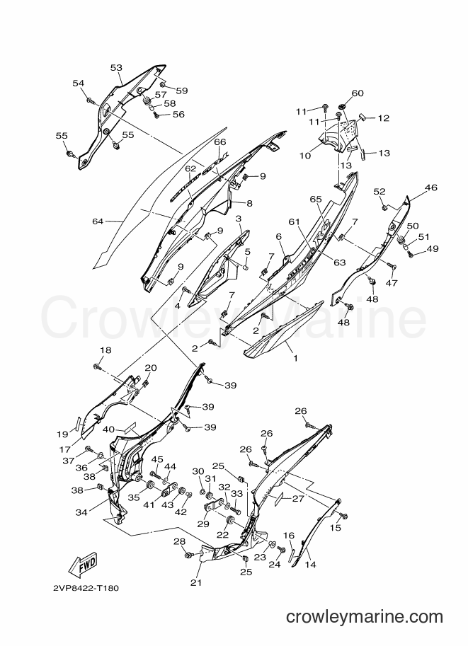2018 Scooter T115FS-5 - T115FS-5 (2VP8) [010] - SIDE COVER
