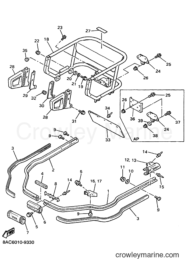 Yamaha Motors VK540E-3 (8AC8) [040] - BUMPER