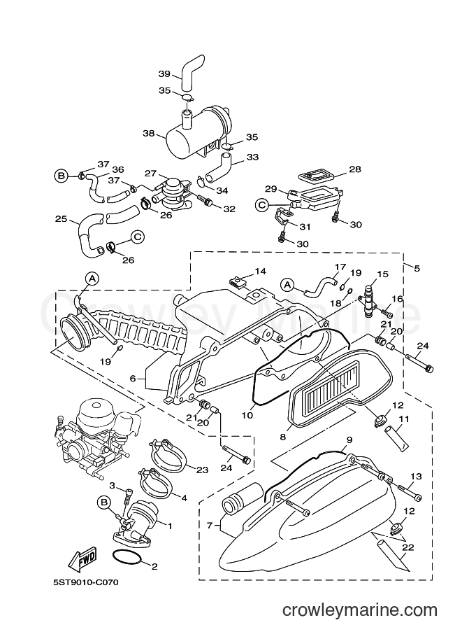 Yamaha Motors XC50 (3D1A) [010] - INTAKE