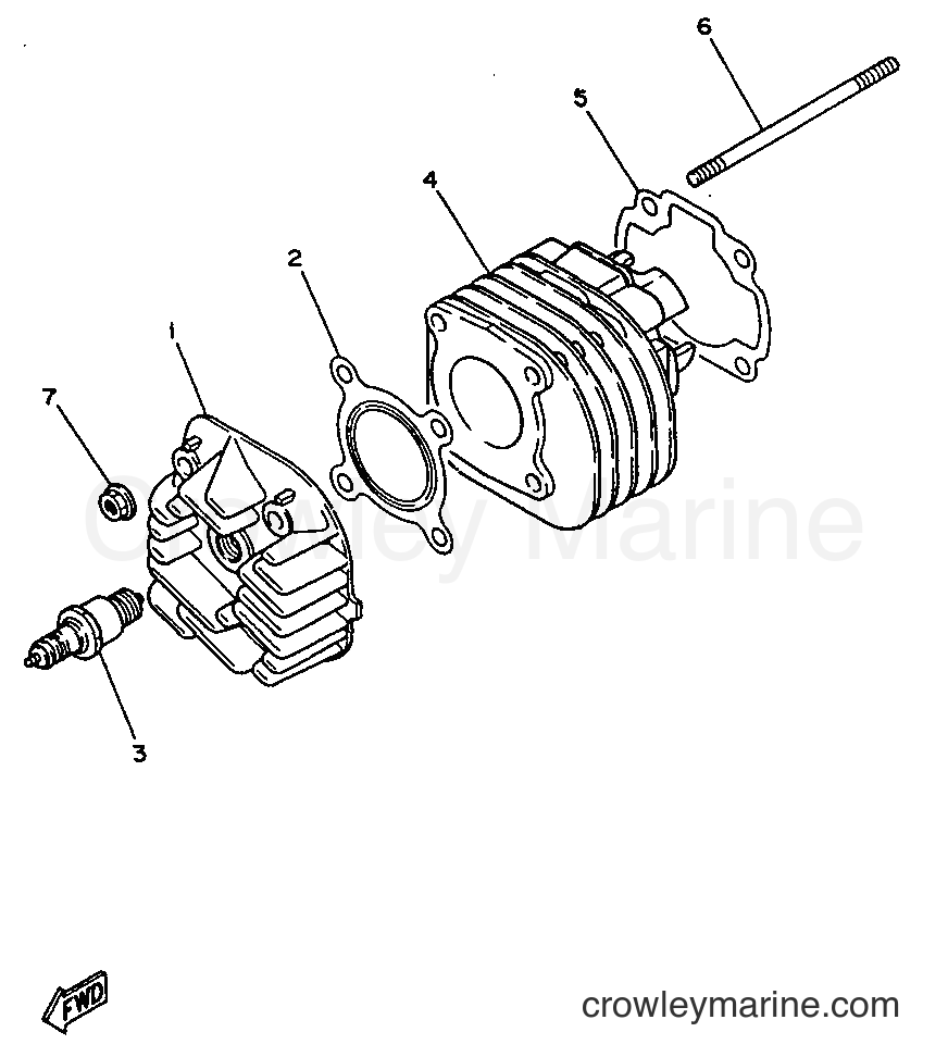 1997 Scooter YN50 - YN50 (5AD6) [010] - CYLINDER