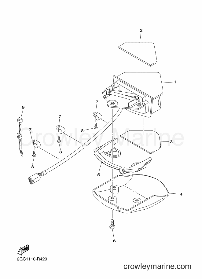 2018 Dirt Bike WR450F - WR450F (2GCC) [010] - TAILLIGHT