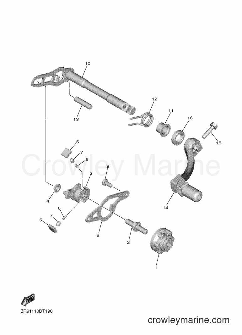 2018 Dirt Bike YZ450F - YZ450F (BR92) [010] - SHIFT SHAFT
