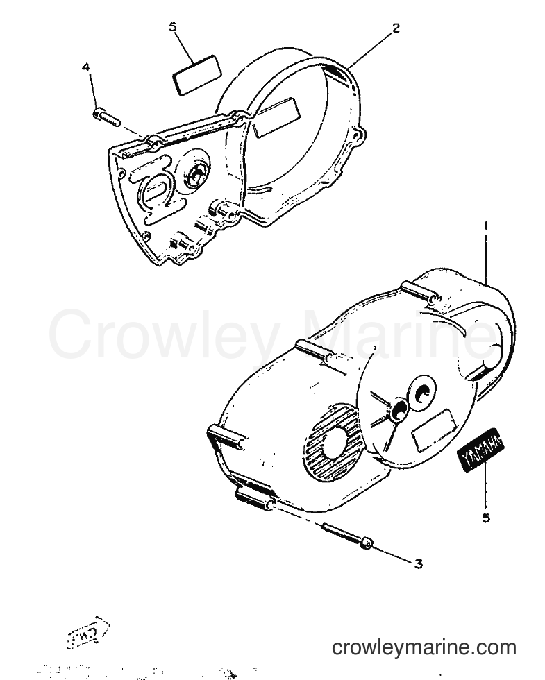 1986 Scooter ME50 - ME50 (1TM) [999] - CRANKCASE COVER 1