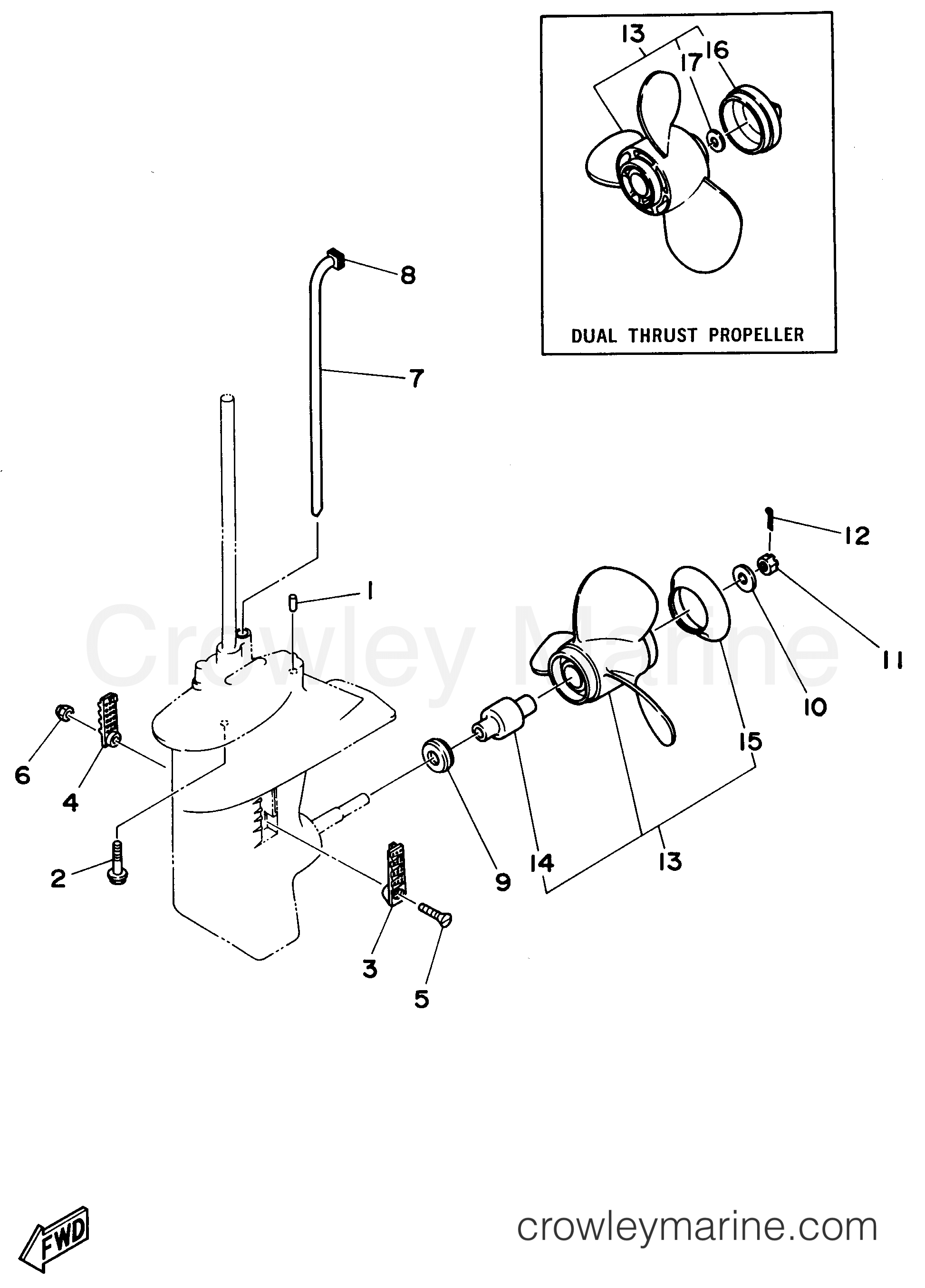 Yamaha Motors 6MLHT - LOWER CASING DRIVE 2