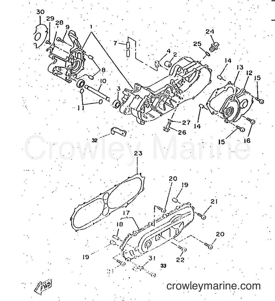 1997 Scooter CW50RS - CW50RS (4TDB) [999] - CRANKCASE