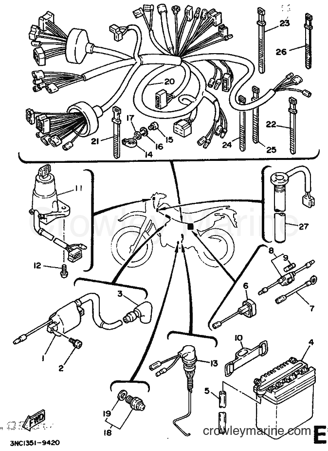 1989 Dirt Bike DT125R - DT125R (3PY2) [999] - ELECTRICAL 1