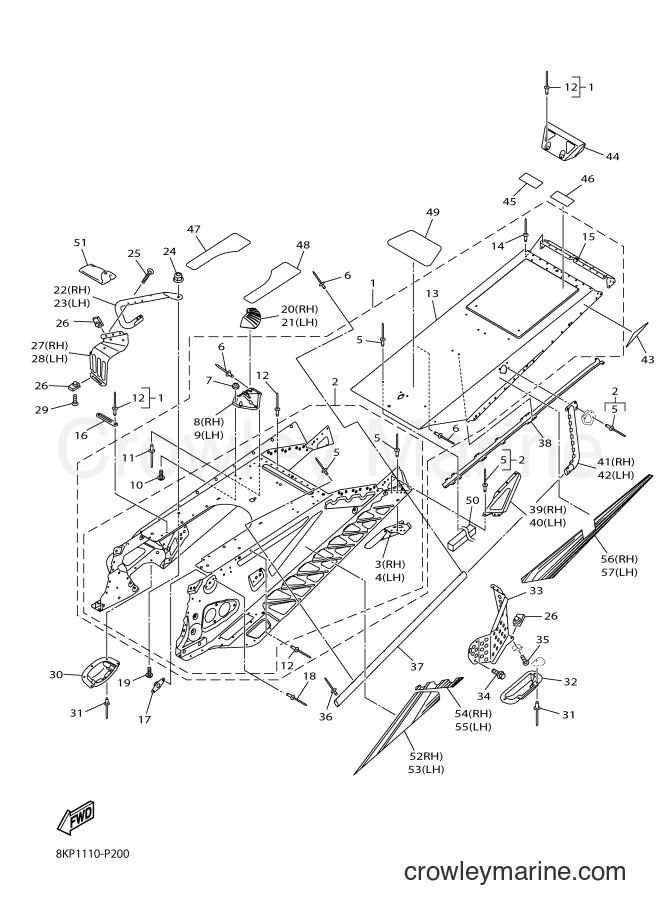 Yamaha Motors SRV10LL (8KP1) [010] - FRAME 2