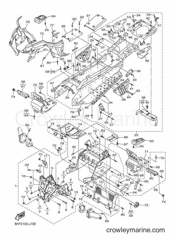 2011 Snowmobile RS10VTGT - RS10VTGT (8HF6) [010] - FRAME