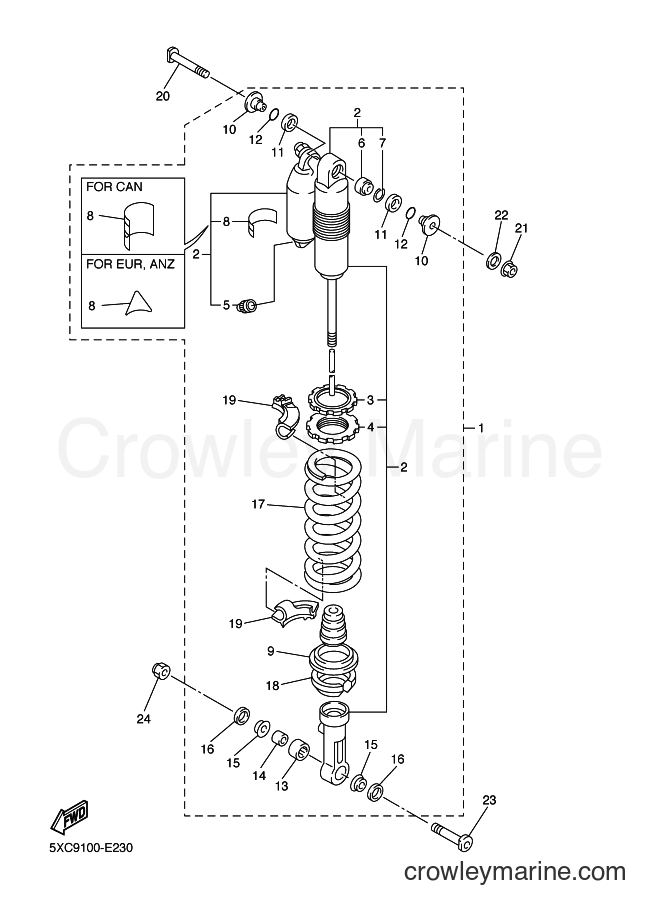 2007 Dirt Bike YZ450F - YZ450F (2S28) [010] - REAR SUSPENSION