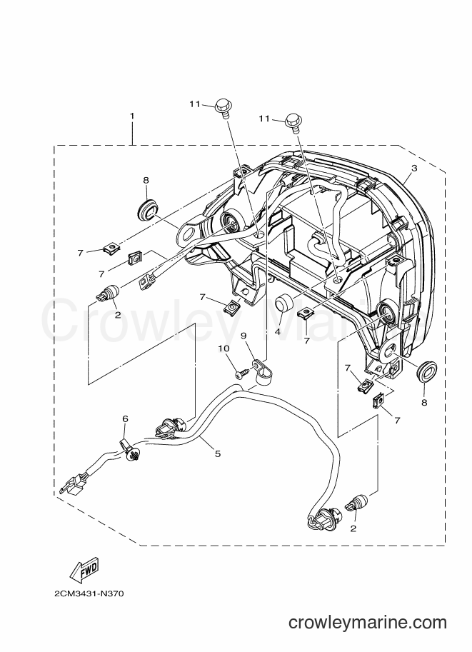 Yamaha Motors MW125A (2CMS) [020] - TAILLIGHT