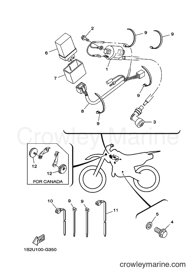 2009 Dirt Bike TT-R125 - TT-R125 (1B2Y) [010] - ELECTRICAL 1