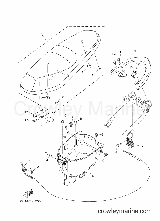 2018 Scooter T115FL-2 - T115FL-2 (B6F2) [010] - SEAT