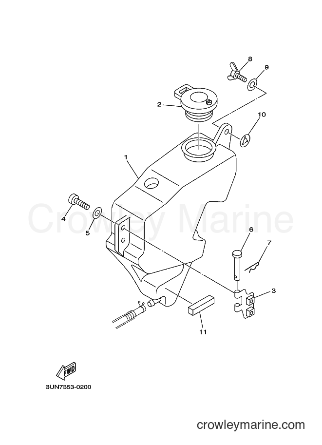2000 Scooter DT50LC - DT50LC (3UN7) [010] - OIL TANK