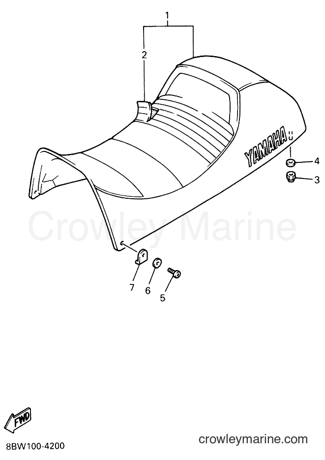1995 Snowmobile VX800ST - VX800ST (8BT1) [020] - SEAT