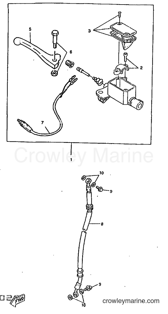 1998 Scooter CW50RSX - CW50RSX (4YC3) [999] - FRONT MASTER CYLINDER