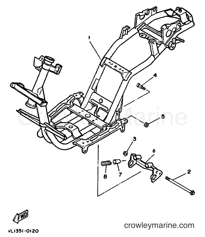 1995 Scooter CW50 - CW50 (3WV7) [999] - FRAME