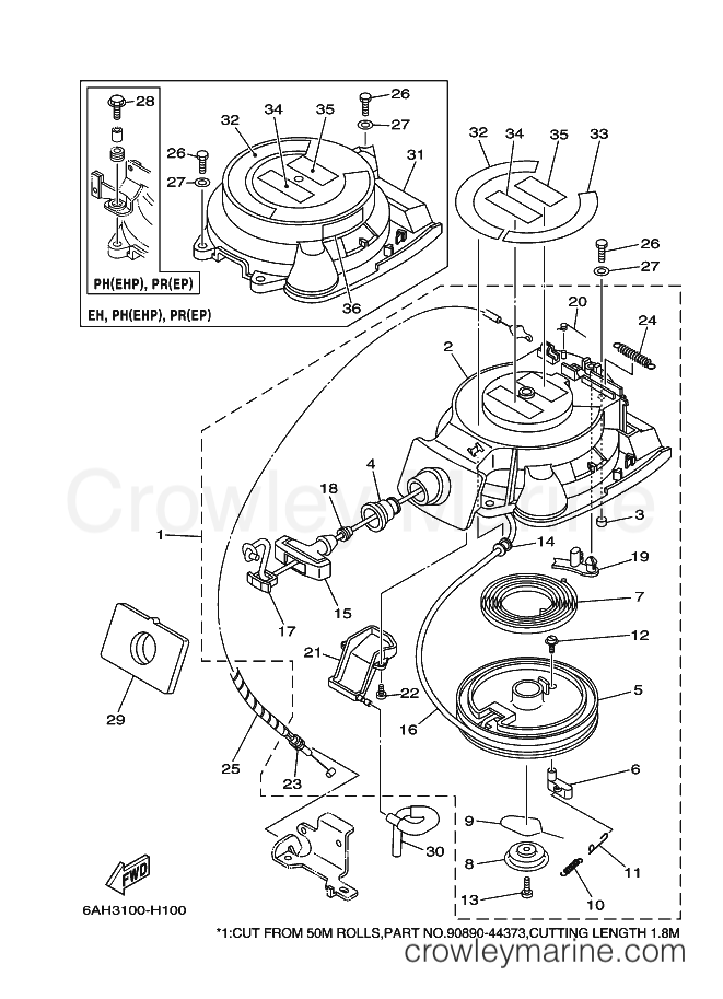 Yamaha Motors F15ELHH (6AG3) [100] - STARTER