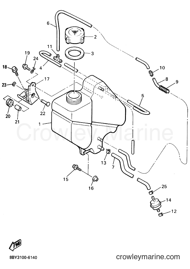 2000 Snowmobile ET410TR - ET410TR (8BY7) [030] - OIL TANK