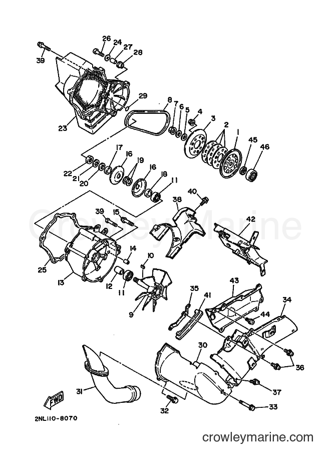 1988 ATV YFP350 - YFP350 (2TX0) [010] - AIR SHROUD & FAN