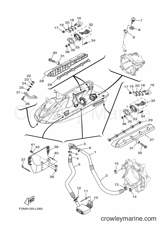 Yamaha Motors VX1800-N (F2MK) [020] - HULL & DECK