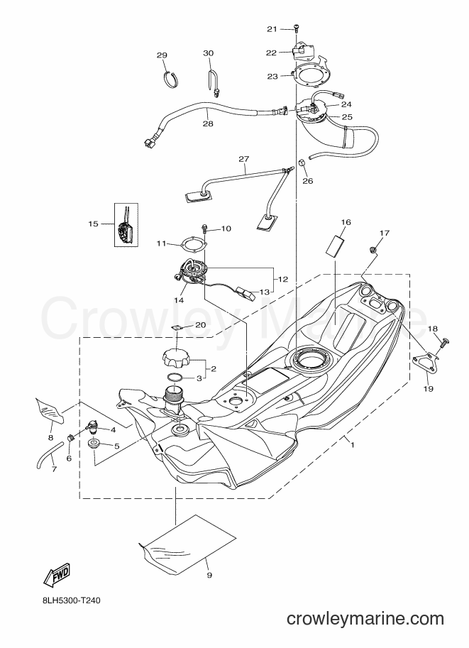 2018 Snowmobile SRV10BS53 - SRV10BS53 (8LH5) [010] - FUEL TANK