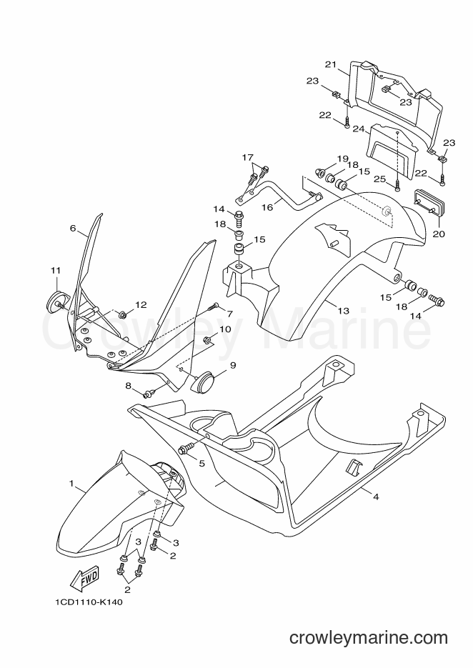Yamaha Motors YW50F (1CD2) [010] - FENDER