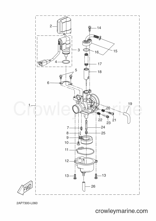 Yamaha Motors YN50 (2AP7) [030] - CARBURETOR