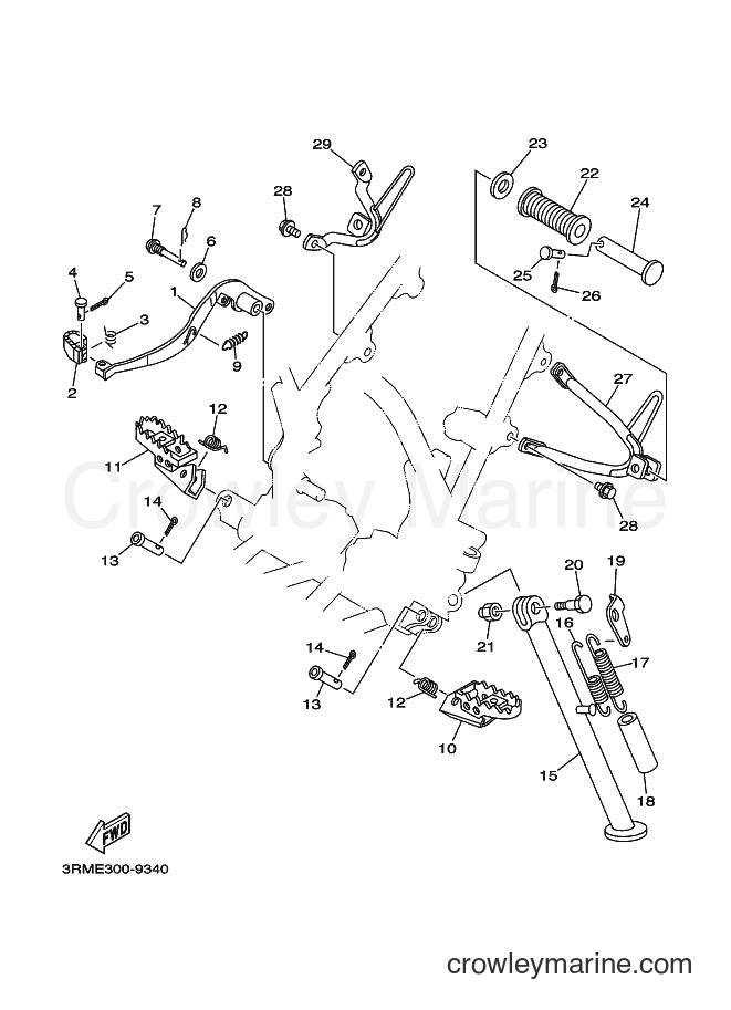 2000 Dirt Bike DT125R - DT125R (4DJA) [010] - STAND & FOOTREST