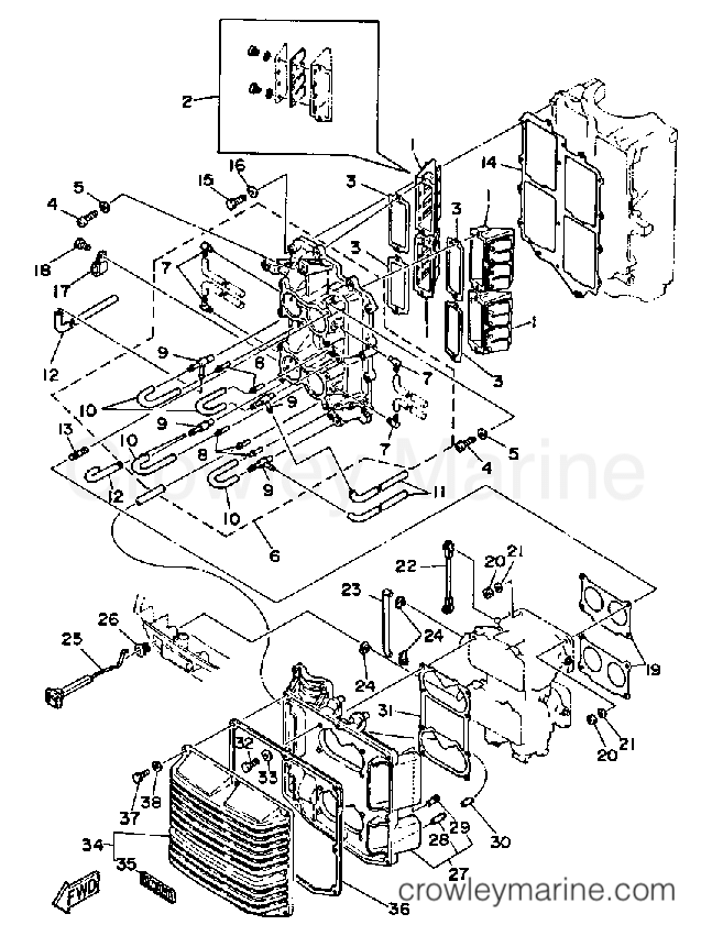 Yamaha Motors 115ETLF - INTAKE