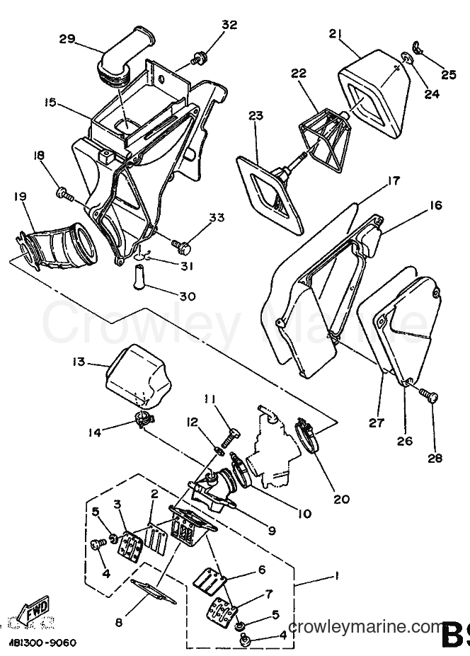 1989 Dirt Bike DT125R - DT125R (3PY2) [999] - INTAKE