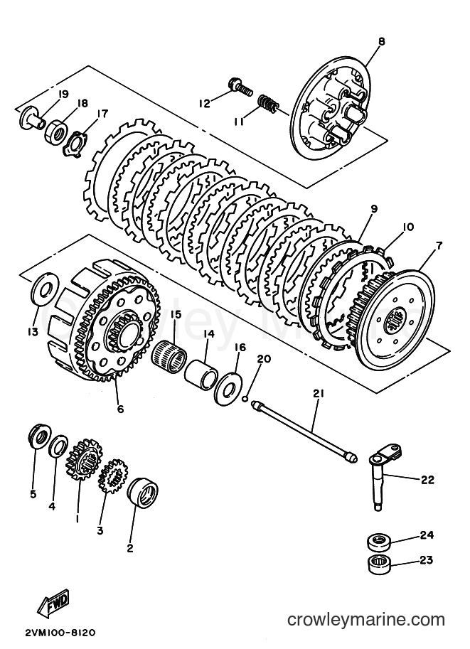 1992 Dirt Bike YZ250 - YZ250 (4DA2) [030] - CLUTCH
