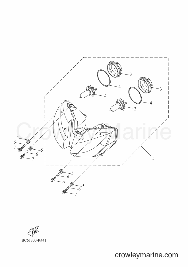 2018 Street Bike MTT690-A - MTT690-A (B0K1) [050] - HEADLIGHT