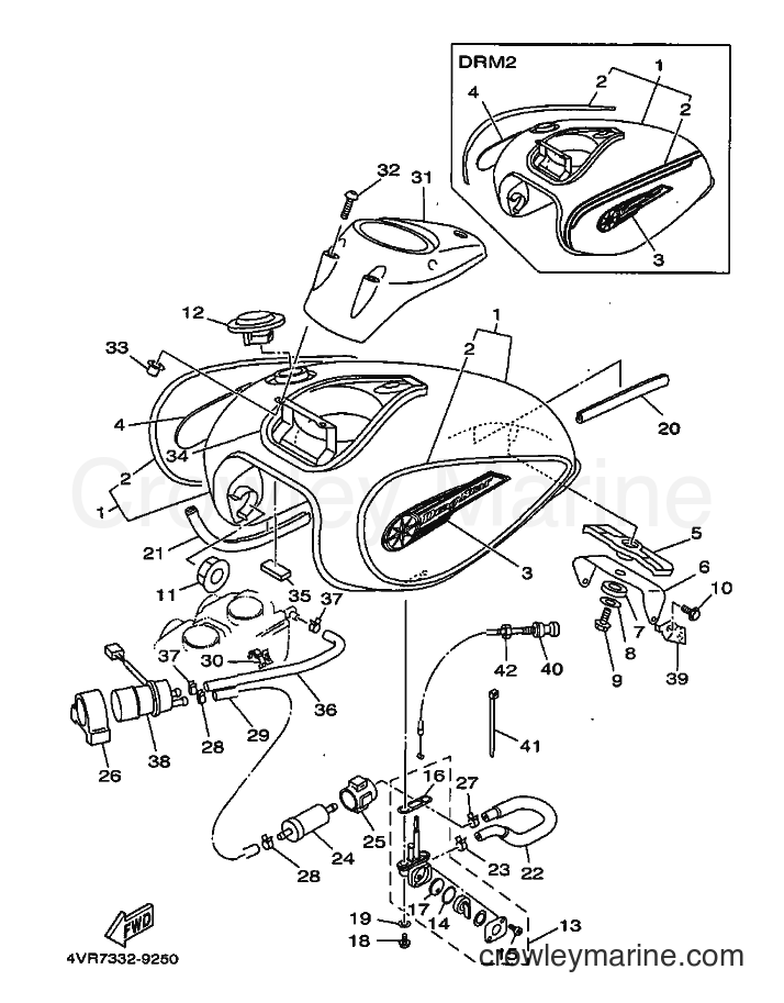 Yamaha Motors XVS650 (4VR8) [020] - FUEL TANK
