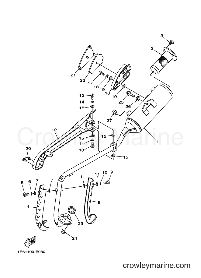 2013 Dirt Bike TT-R50E - TT-R50E (2CJ2) [010] - EXHAUST