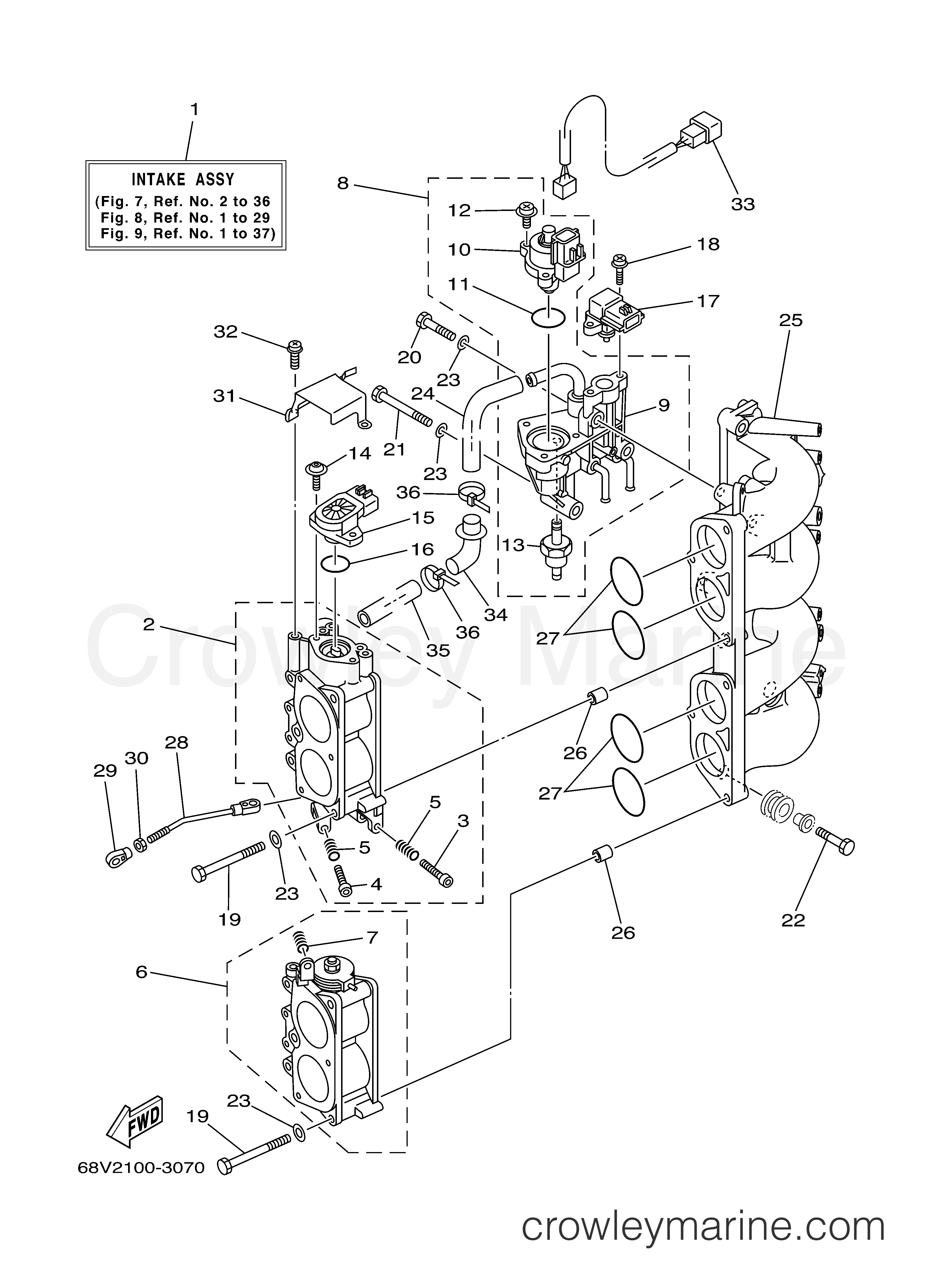 Yamaha Motors LF115TXRB - INTAKE 2
