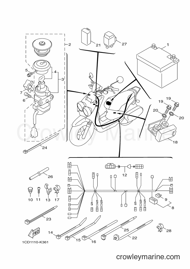 Yamaha Motors YW50F (1CD4) [010] - ELECTRICAL 2